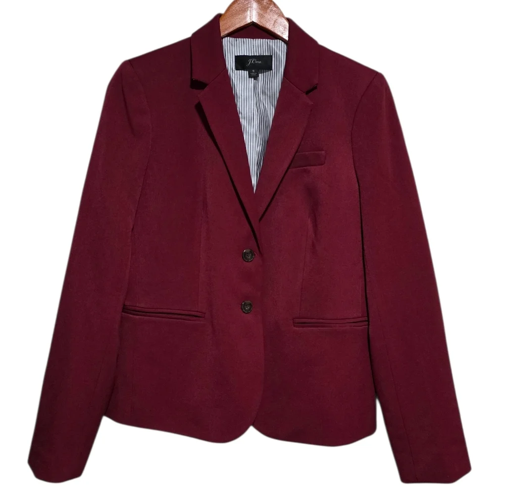 J. Crew Schoolboy Blazer in Cabernet Size Small